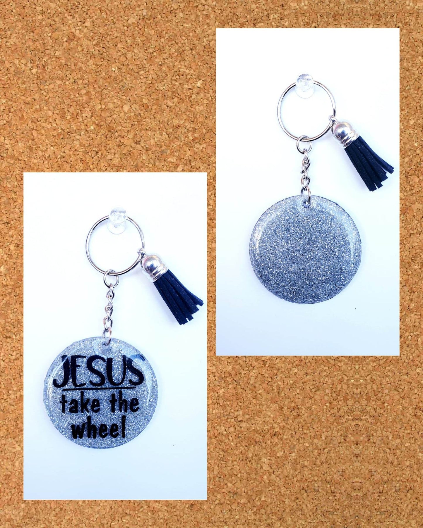 AB Key Chain "Jesus Take The Wheel"