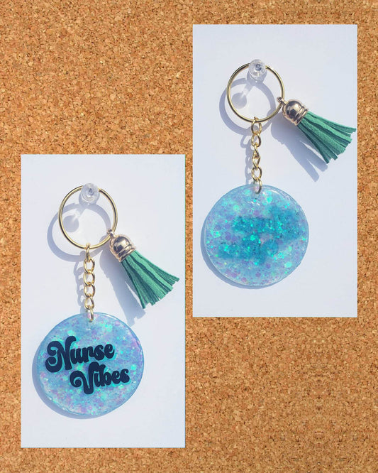 AB Key Chain "Nurse Vibes"