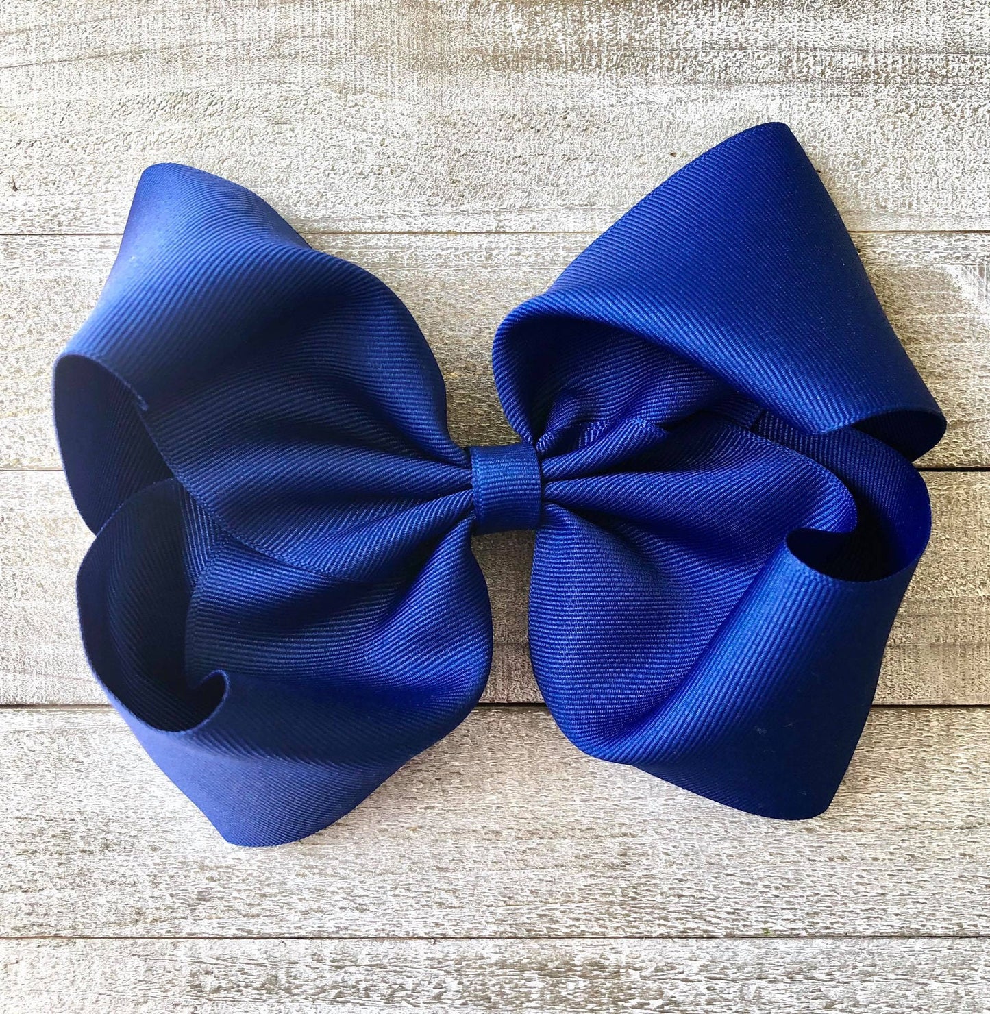 Jumbo Size Bow~Navy Blue Bow~ Boutique Style Bow~ 6" inch X-Large Bow
