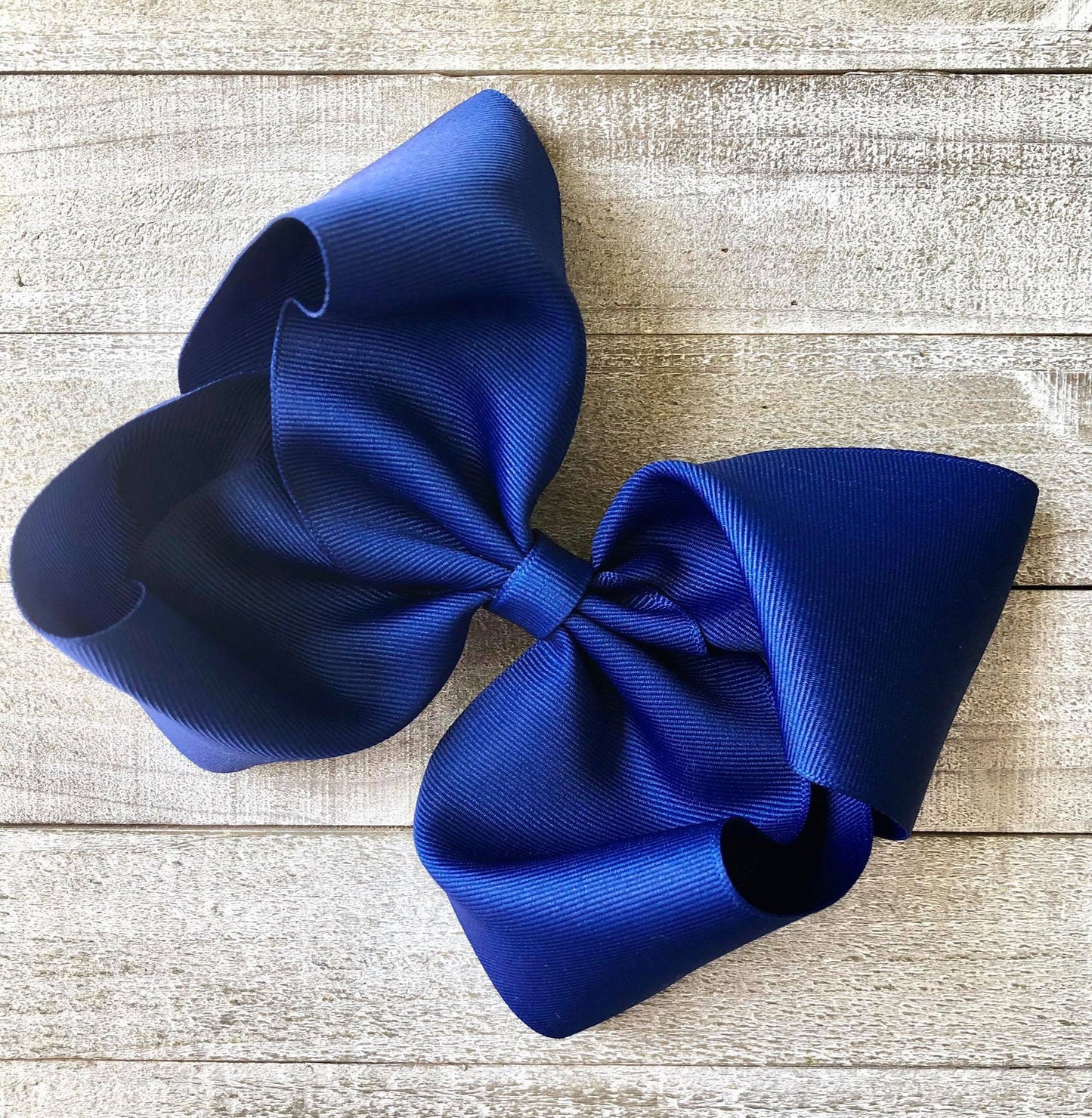 Jumbo Size Bow~Navy Blue Bow~ Boutique Style Bow~ 6" inch X-Large Bow