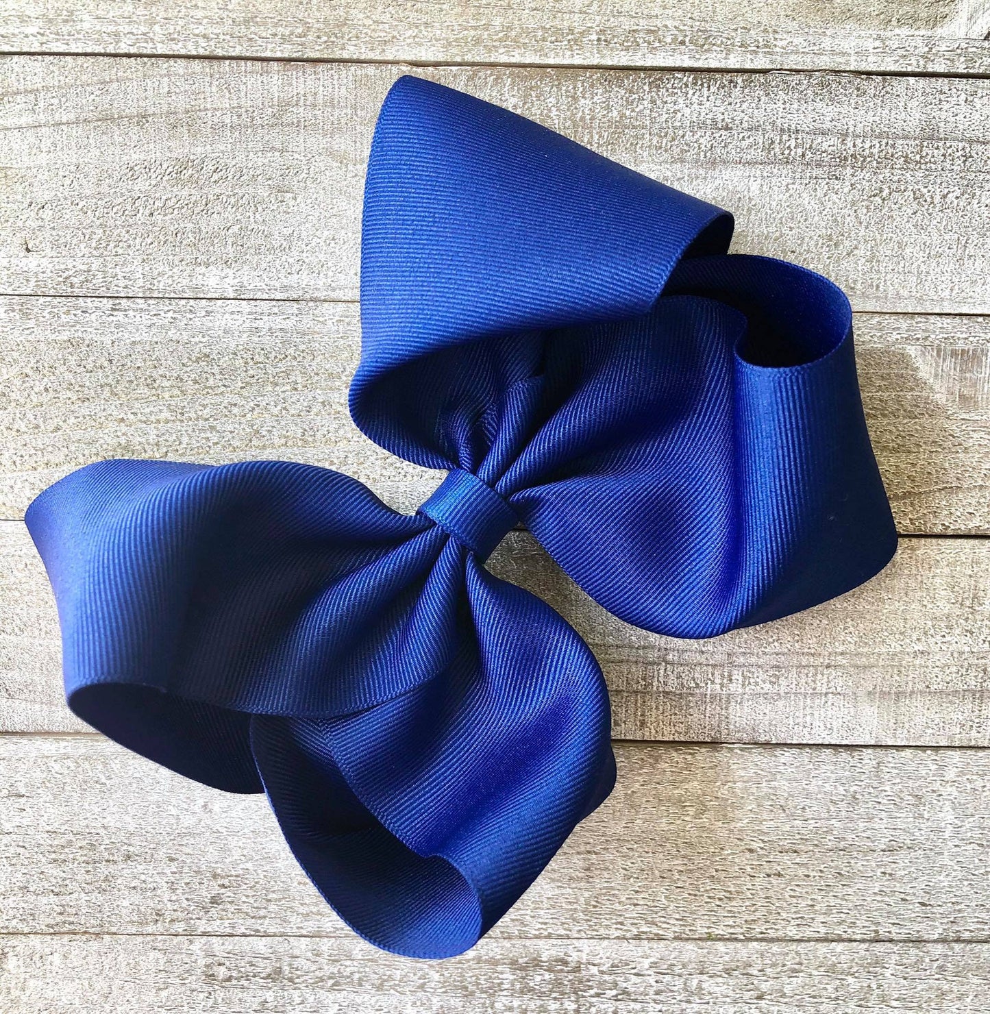 Jumbo Size Bow~Navy Blue Bow~ Boutique Style Bow~ 6" inch X-Large Bow