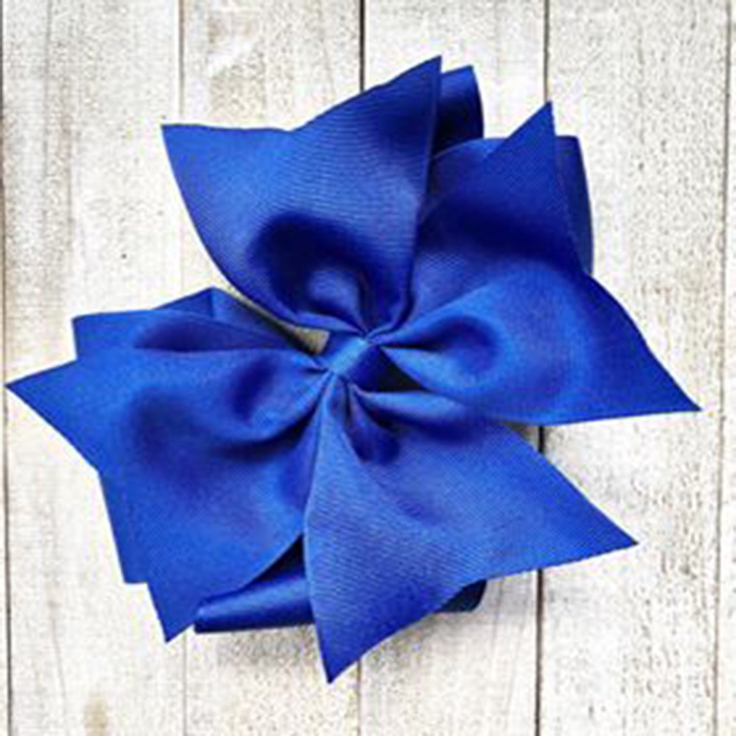 Jumbo Size Bow~ Blue Pin Wheel Bow~ Boutique Style Bow~ Double Stacked Bow~ 6" inch X-Large Bow